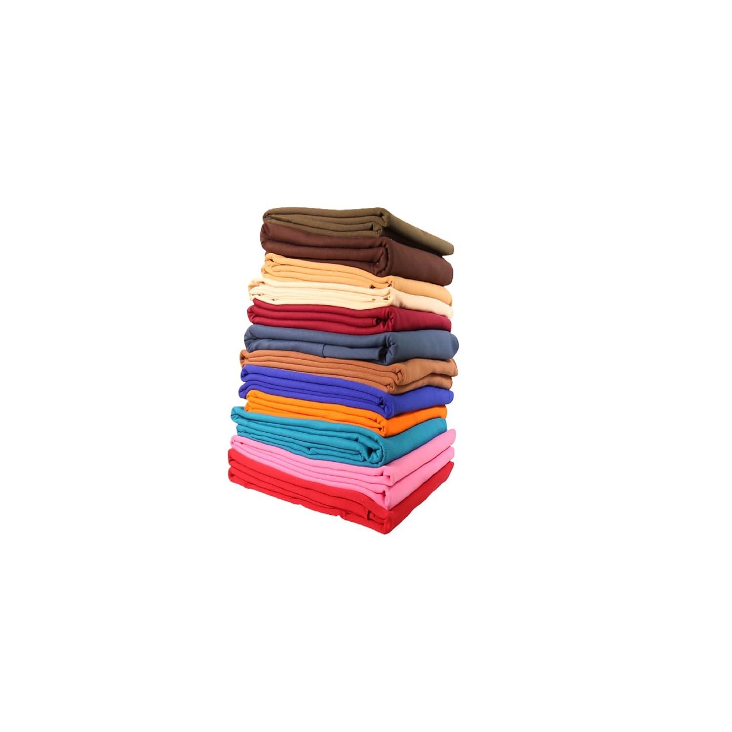 FabricLA Cotton Spandex Jersey Fabric - 10 oz, 4-Way Stretch, 60" Inch Wide by The Yard – Skirts, Tops, T-Shirts