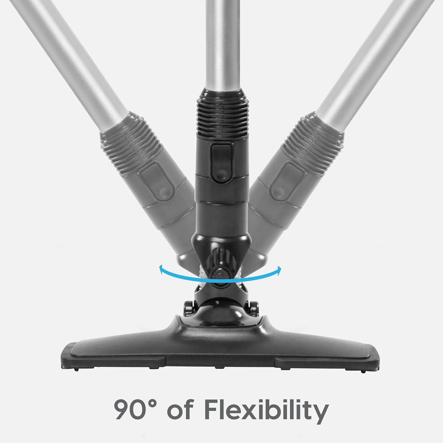 IRIS USA Cordless Stick Vacuum for Low-profile Rugs and Hard Floors, 4-in-1 Attachments, 9000Pa Suction LED Indicator, 55K RPM 35 Min Runtime Battery, Pet Hair Cleaner