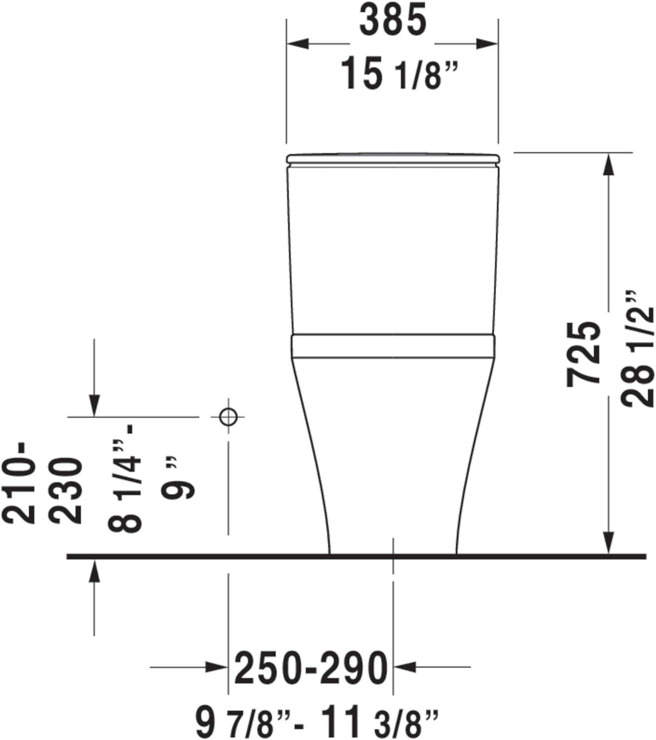 DuraStyle Dual Flush Elongated One-Piece Toilet (Seat Not Included)