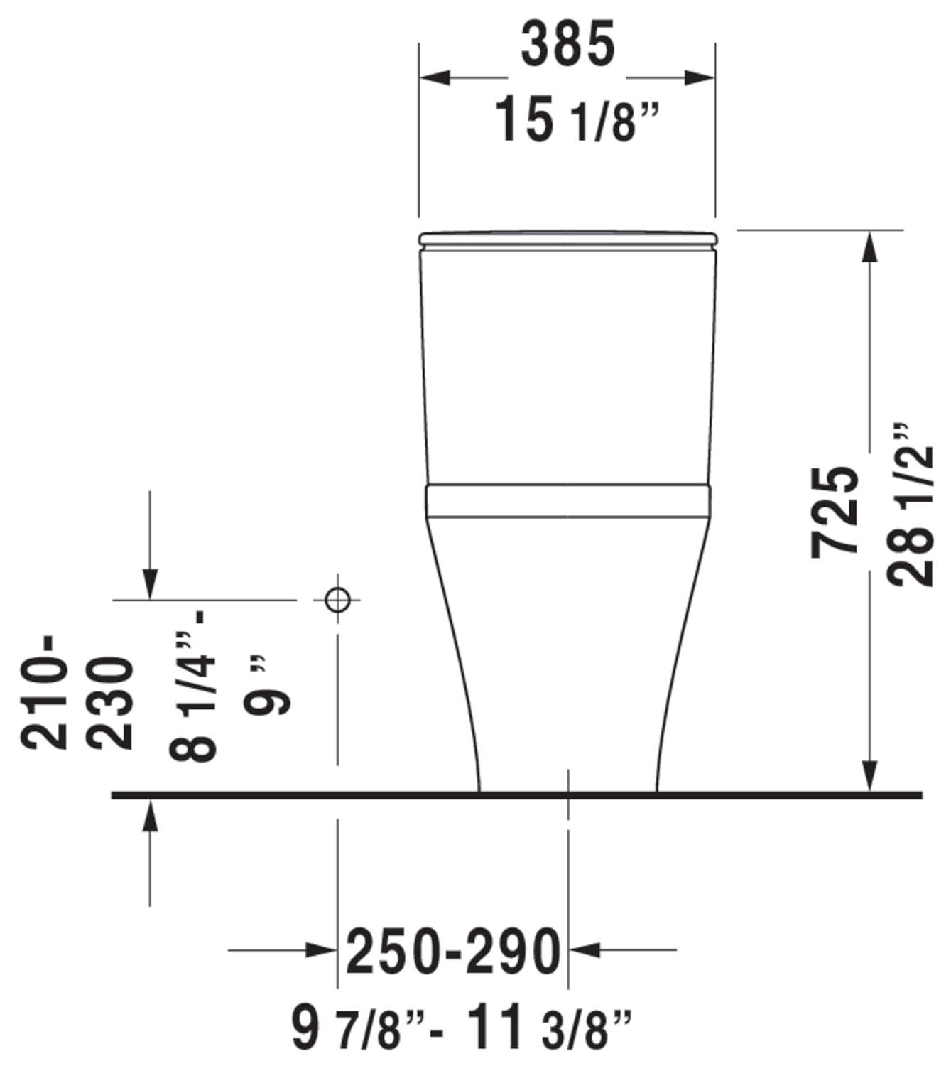 DuraStyle Dual Flush Elongated One-Piece Toilet (Seat Not Included)