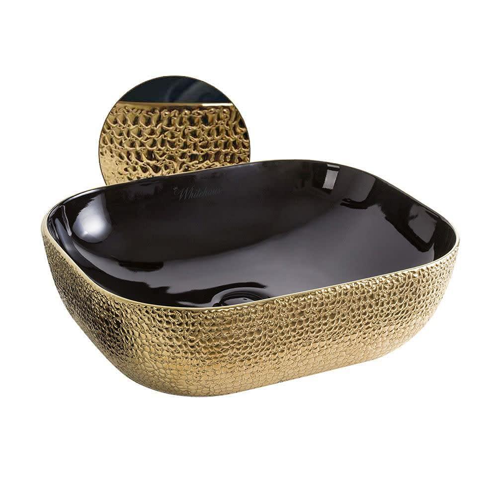 Whitehaus Collection WH71333 Whitehaus Collection Isabella Plus 12.5'' White Vitreous China Rectangular Bathroom Sink