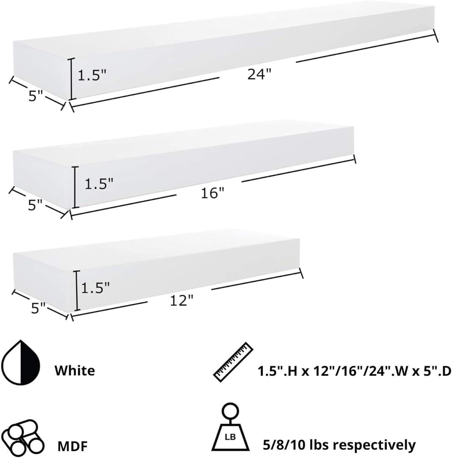 kieragrace Maine Wall Shelves, Set of 3