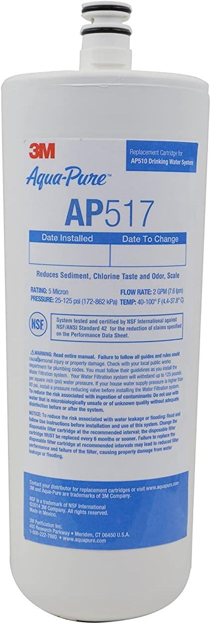 3M Aqua-Pure AP517 Under Sink Carbon Filter Cartridge