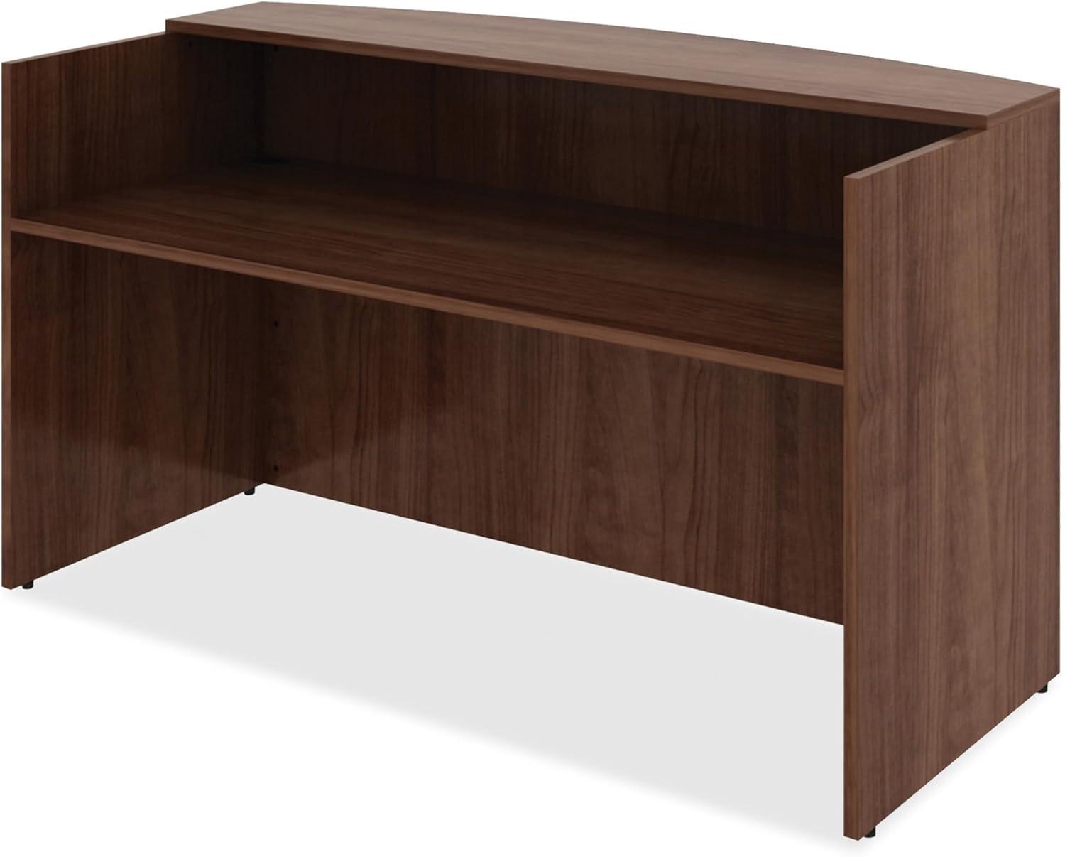 Essentials Series Rectangle Synthetic Laminate Reception Desk