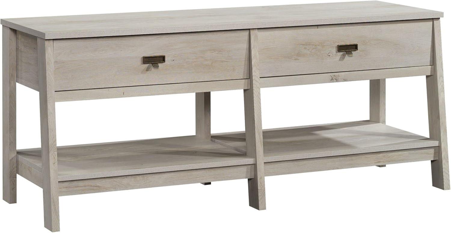 Chalked Chestnut 58" TV Stand with Drawers and Shelves