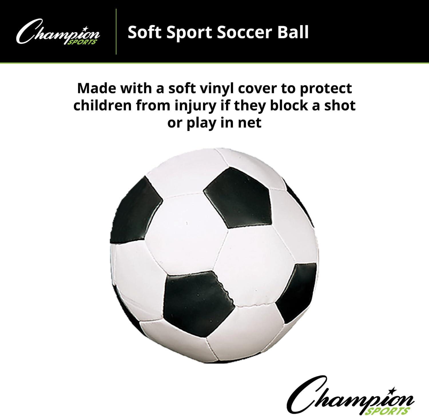 Champion Sports 8 Inch Soft Sport Soccer Ball