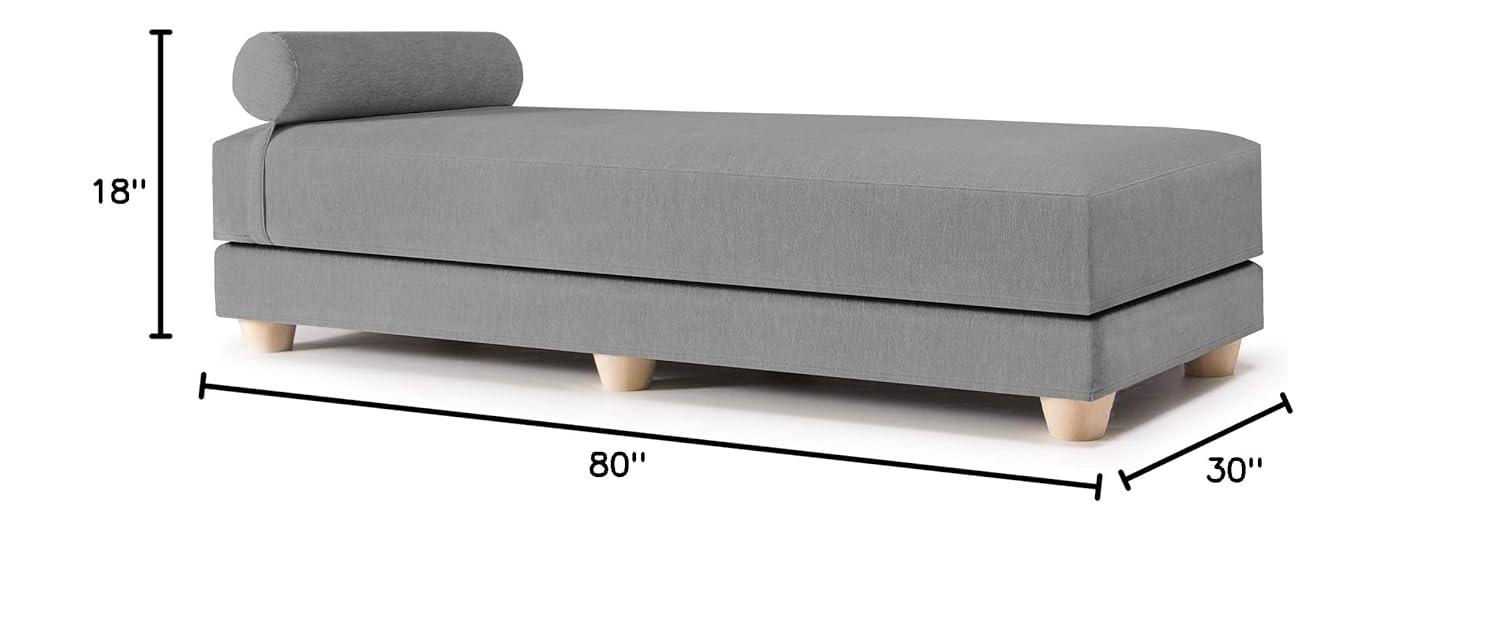 Jaxx Bean Bags Jaxx Artemis Daybed Queen Size Convertible Sleeper Grey