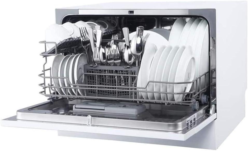 Magic Chef Energy Star 6-Place Setting Countertop Dishwasher (Model MCSCD6W5)  Fits under cabinetry as it sits 17.2" Tall