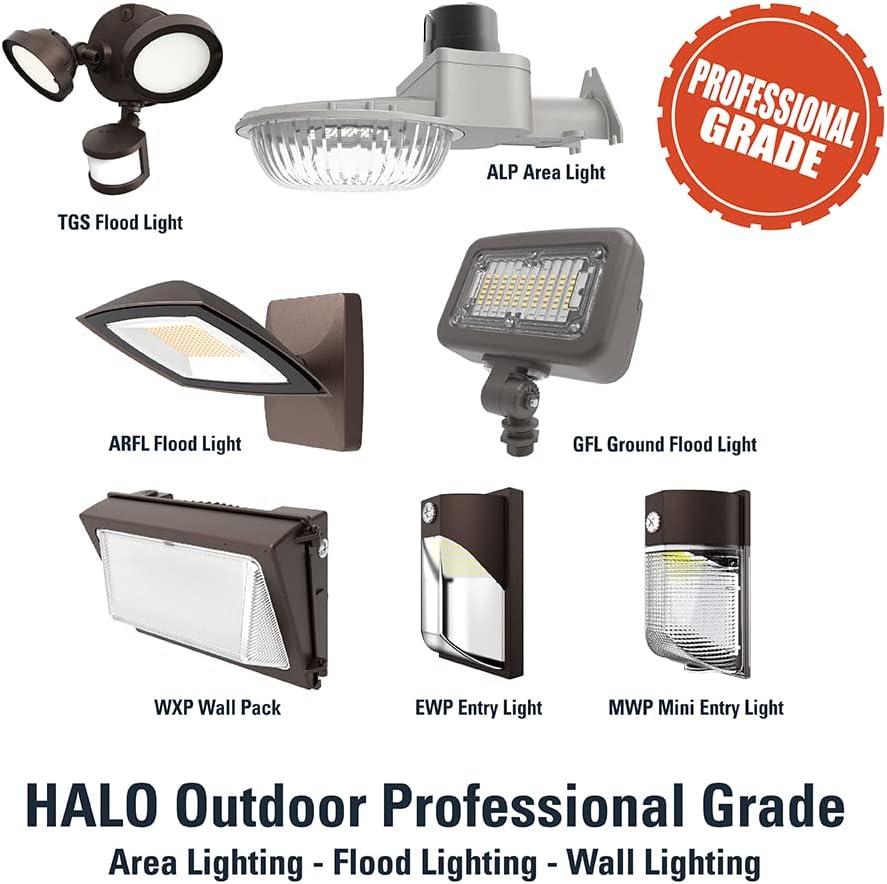 Bronze Dimmable LED Outdoor Security Wall Light