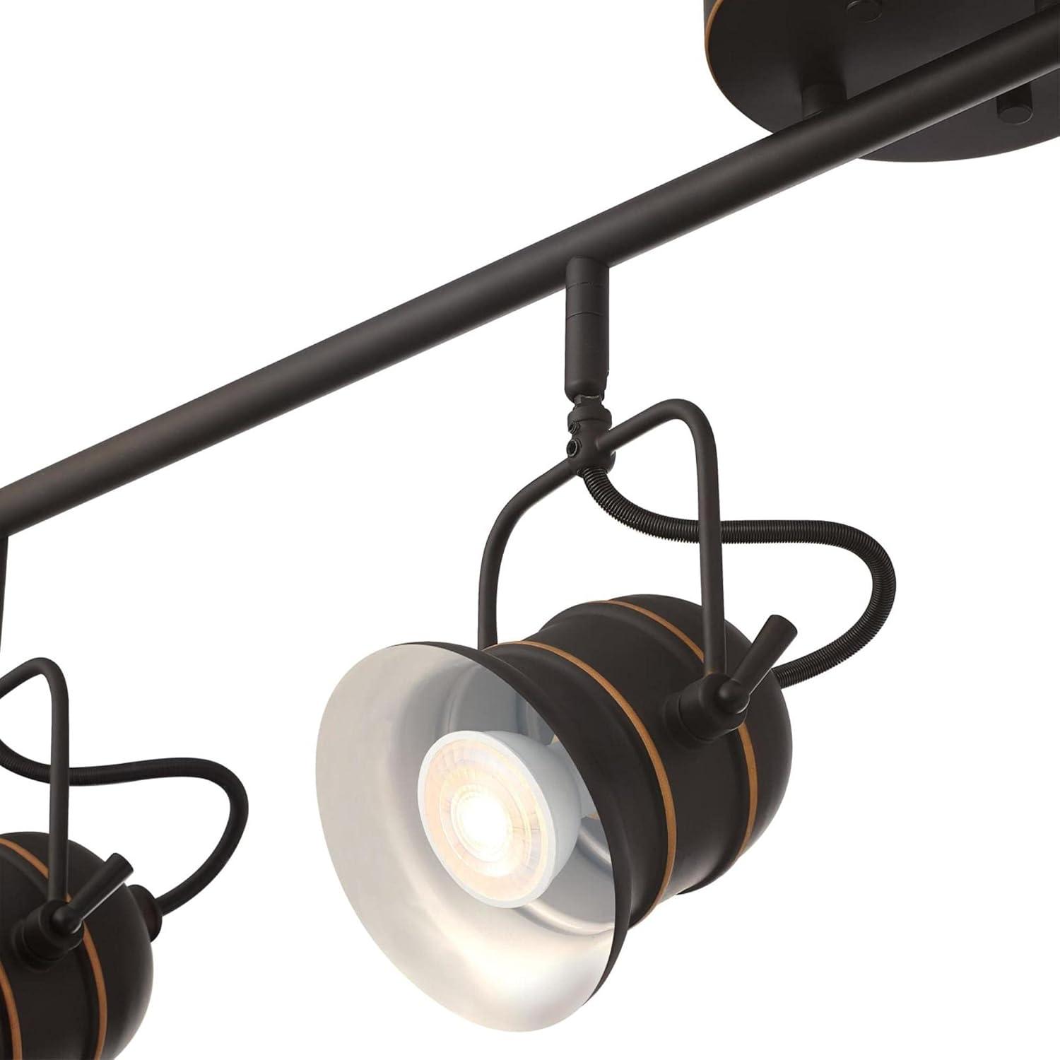 Boswell Oil Rubbed Bronze 4-Light Industrial Track Light