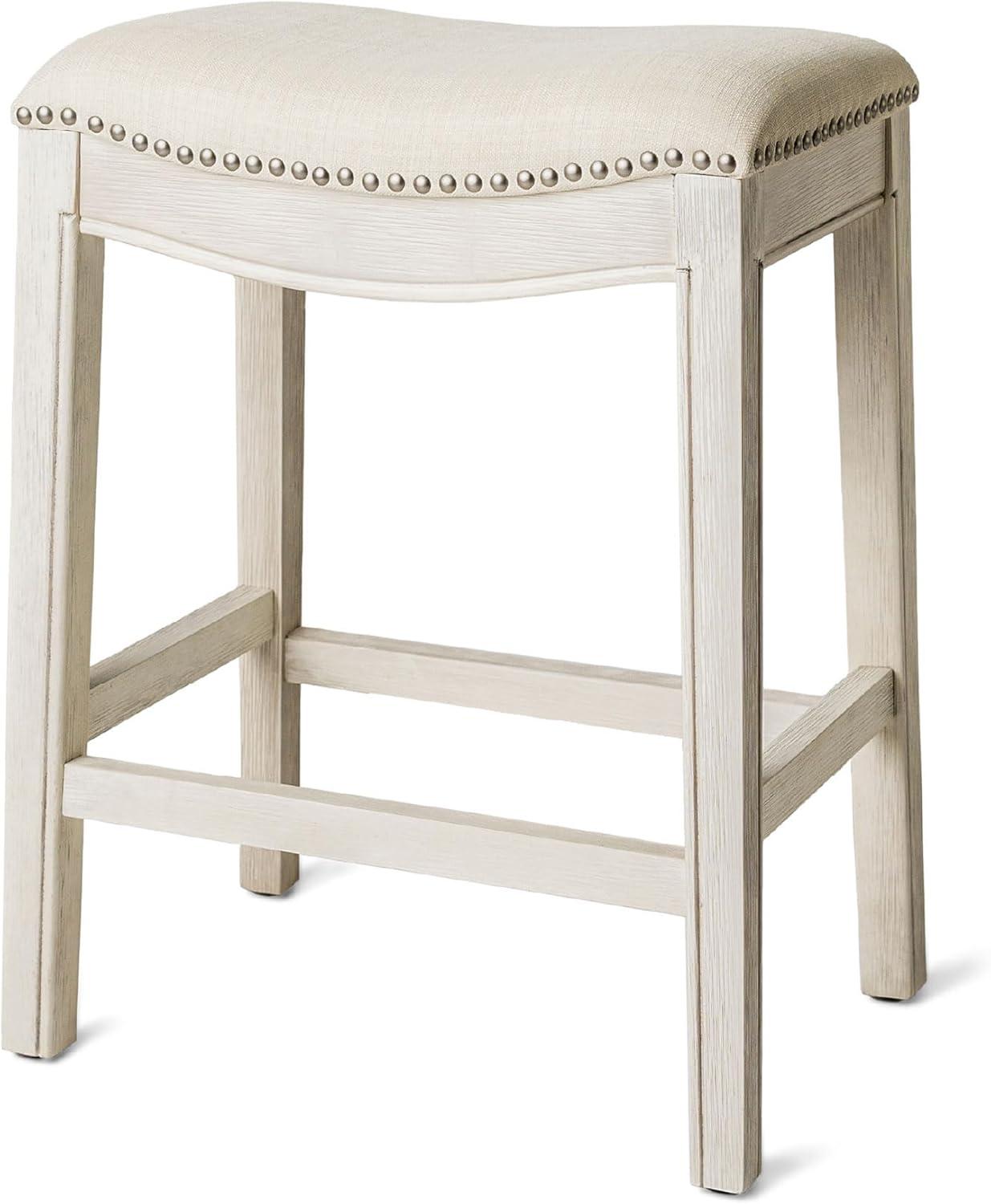 Maven Lane Adrien Backless Saddle Kitchen Stool