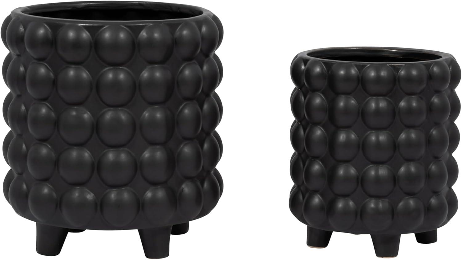 Joss & Main Ceramic Footed Planter Set of 2 Indoor and Outdoor & Reviews | Joss & Main