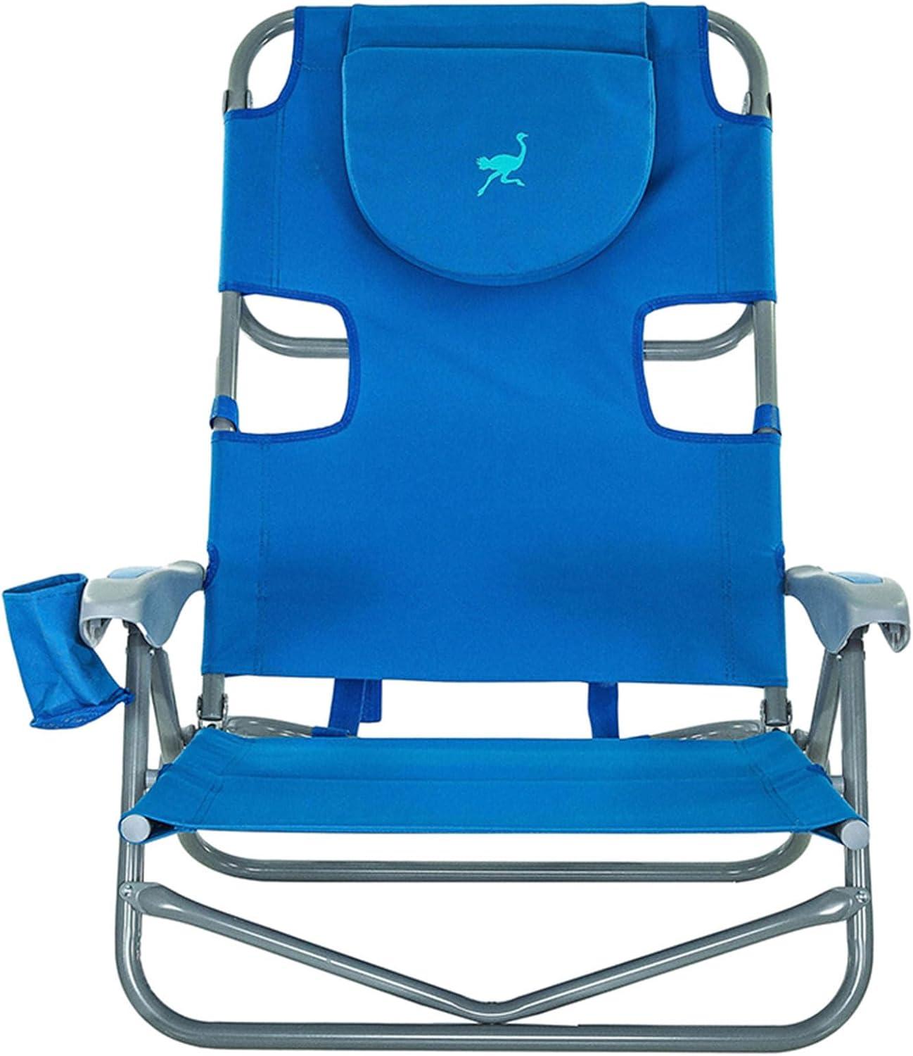 Ostrich On-Your-Back Outdoor Reclining Beach Lounge Pool Camping Chair