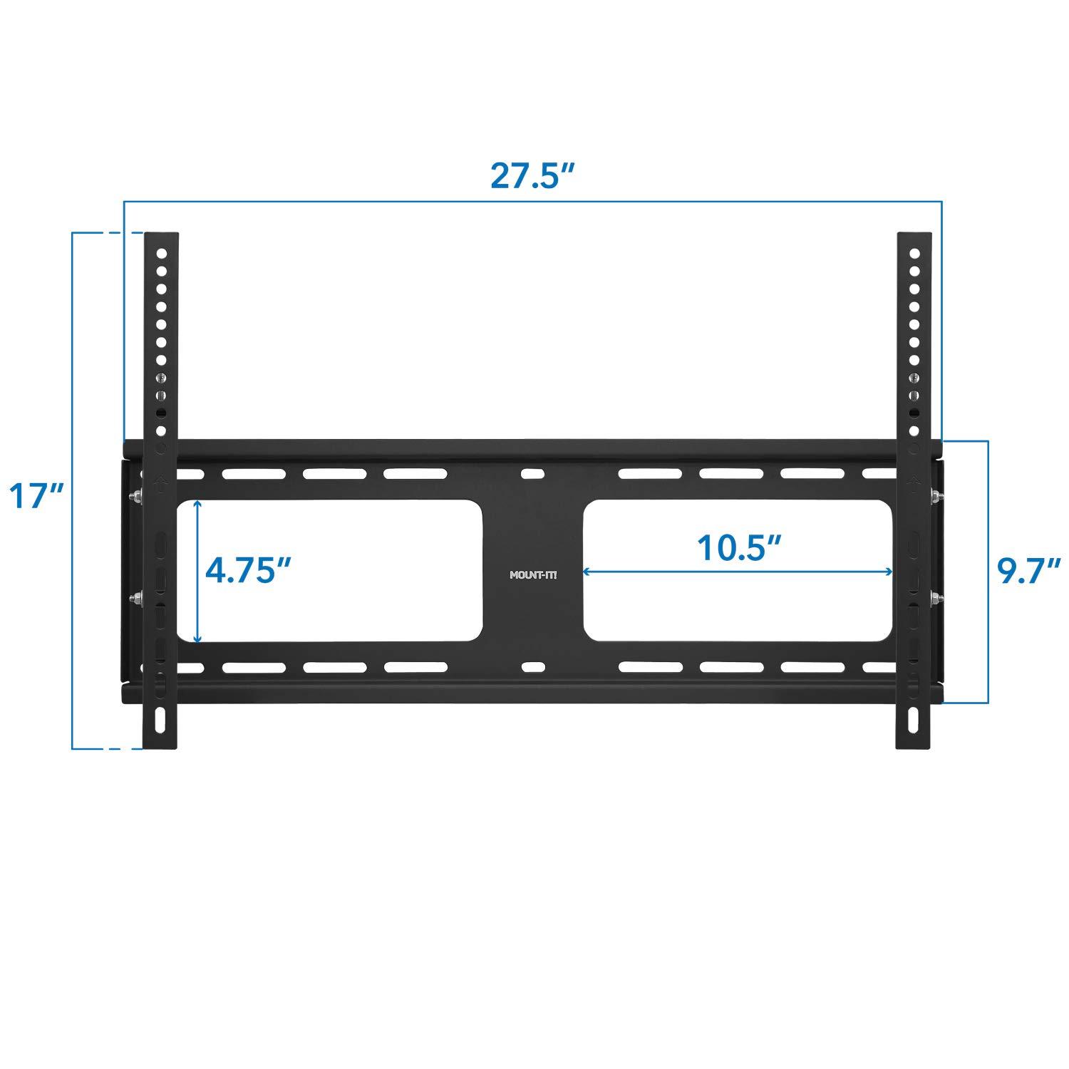 Mount-it Mount-It Weatherproof TV Wall Mount | Lockable & Tilting 2.1 Low Profile Fits 37 - 80 In. Tvs