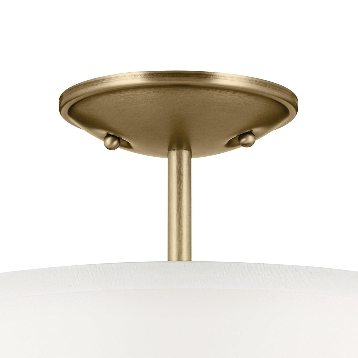 Kichler Lighting Shailene 3 - Light Semi-Flush Mount in  Natural Brass