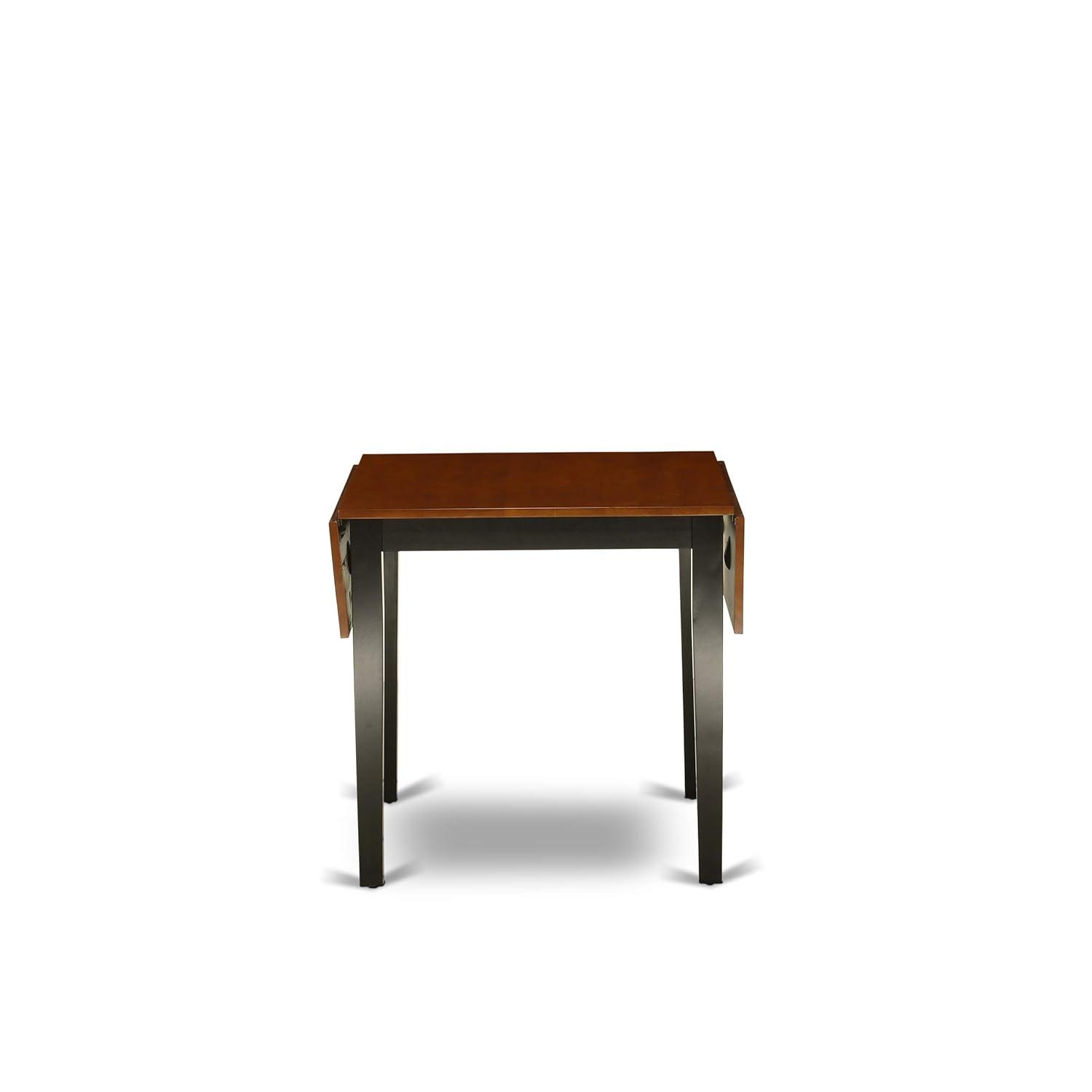East West Furniture, Dining Table Black & Cherry, NDT-BCH-T