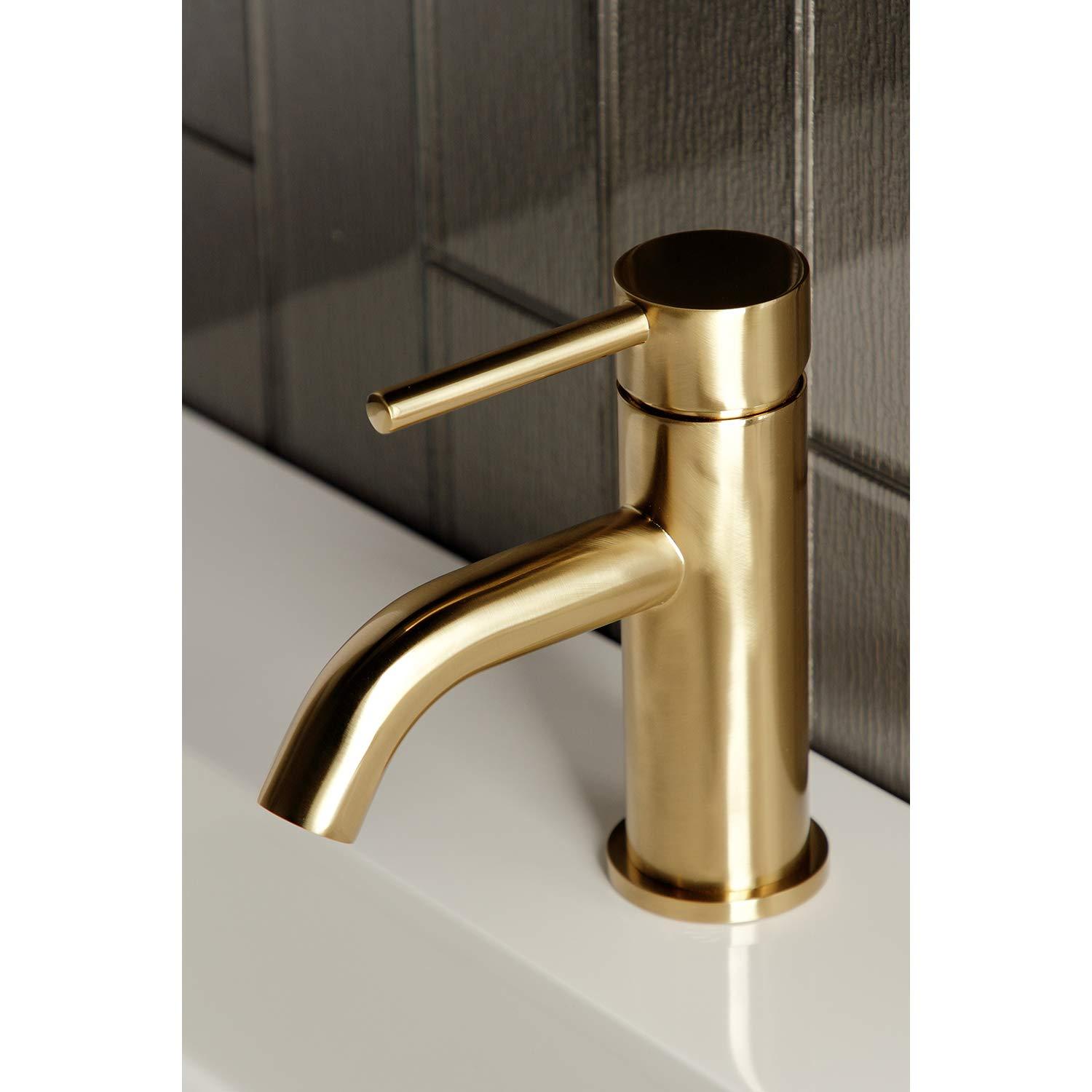 Kingston Brass Concord Single-Handle 1-Hole Deck Mount Bathroom Faucet with Push Pop-Up