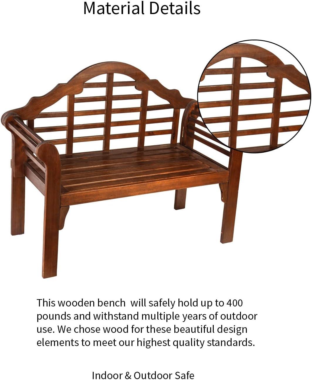 Lutyens Wood Garden Bench