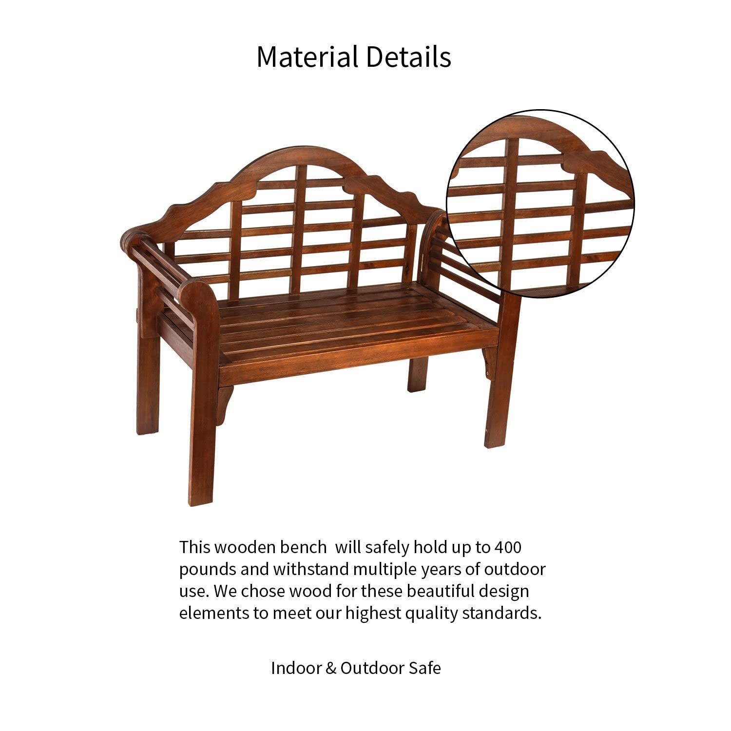 Evergreen Enterprises, Inc Lutyens Wood Garden Bench & Reviews | Wayfair
