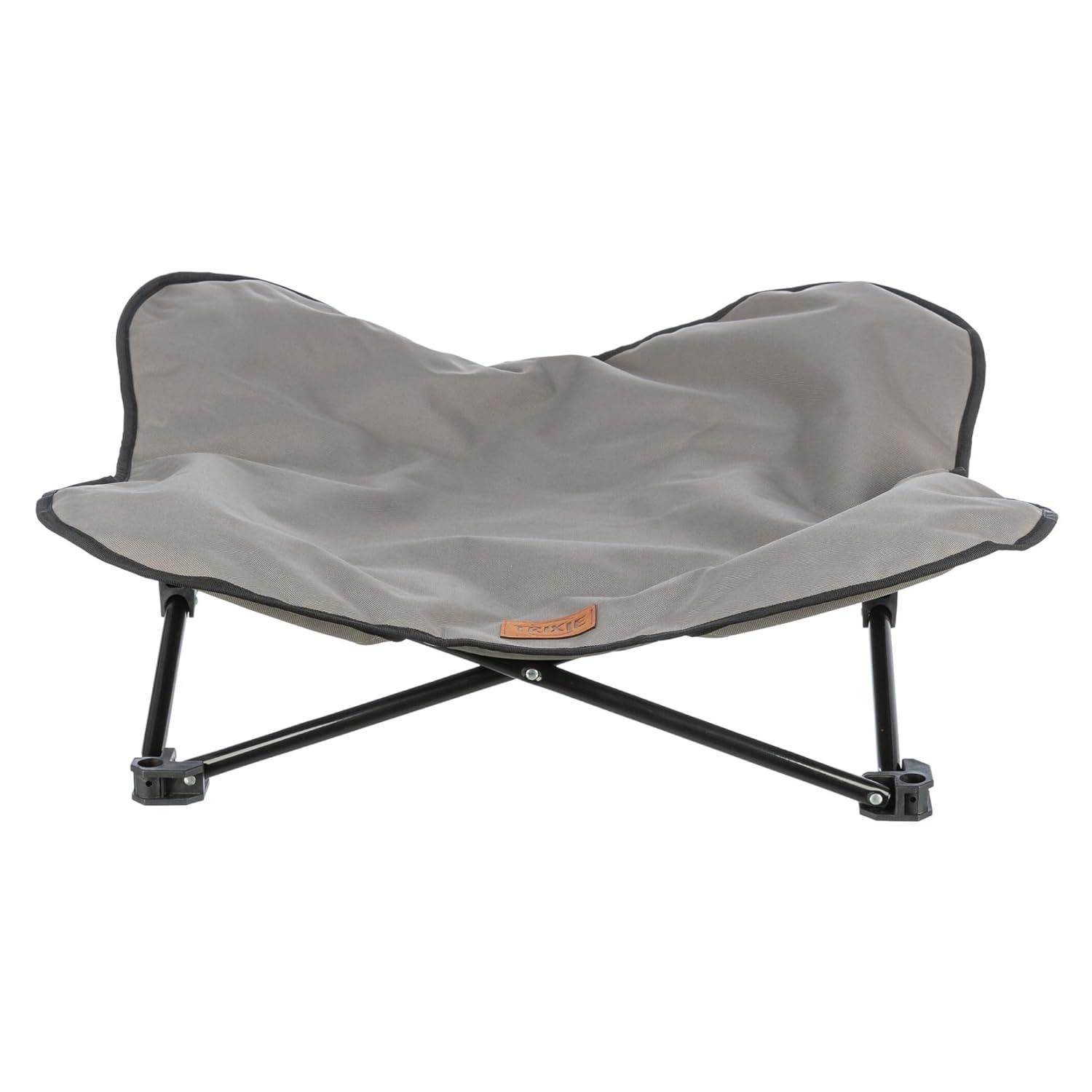 TRIXIE TRIXIE Camping Cot for Dogs, Elevated Dog Bed, Folding Padded Pet Bed, Raised Travel Lounger for Dogs