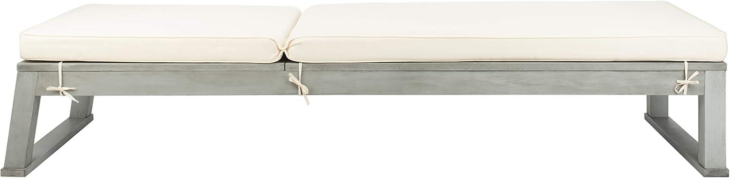 Solano Sunlounger - Outdoor - PAT7024 - Black/Beige -Safavieh