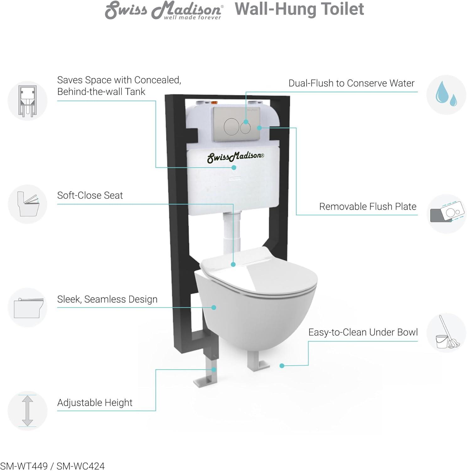 St. Tropez Wall Hung Toilet Bundle