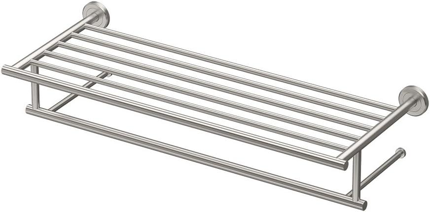 Latitude II Wall Mounted Towel Rack | Hotel Style Stainless Steel Towel Rack with Towel Bar