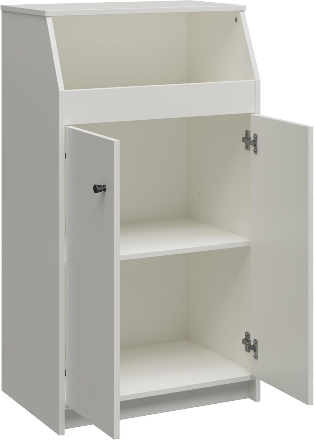 The Loft 2 Door Storage Tower, White