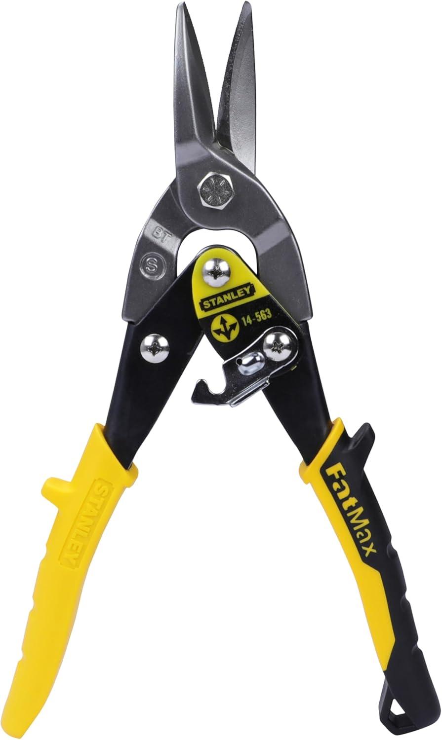 STANLEY - Yellow Aviation Snips Straight Cut 250mm (10in)
