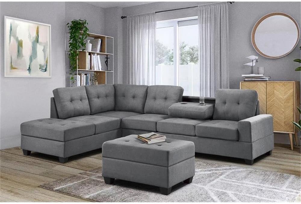 Lexicon Maston Microfiber Ottoman with Storage in Chocolate