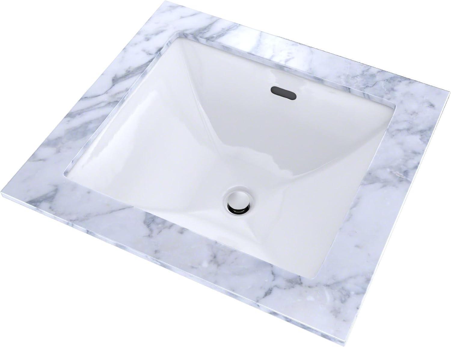Legato™ Vitreous China Rectangular Undermount Bathroom Sink with Overflow