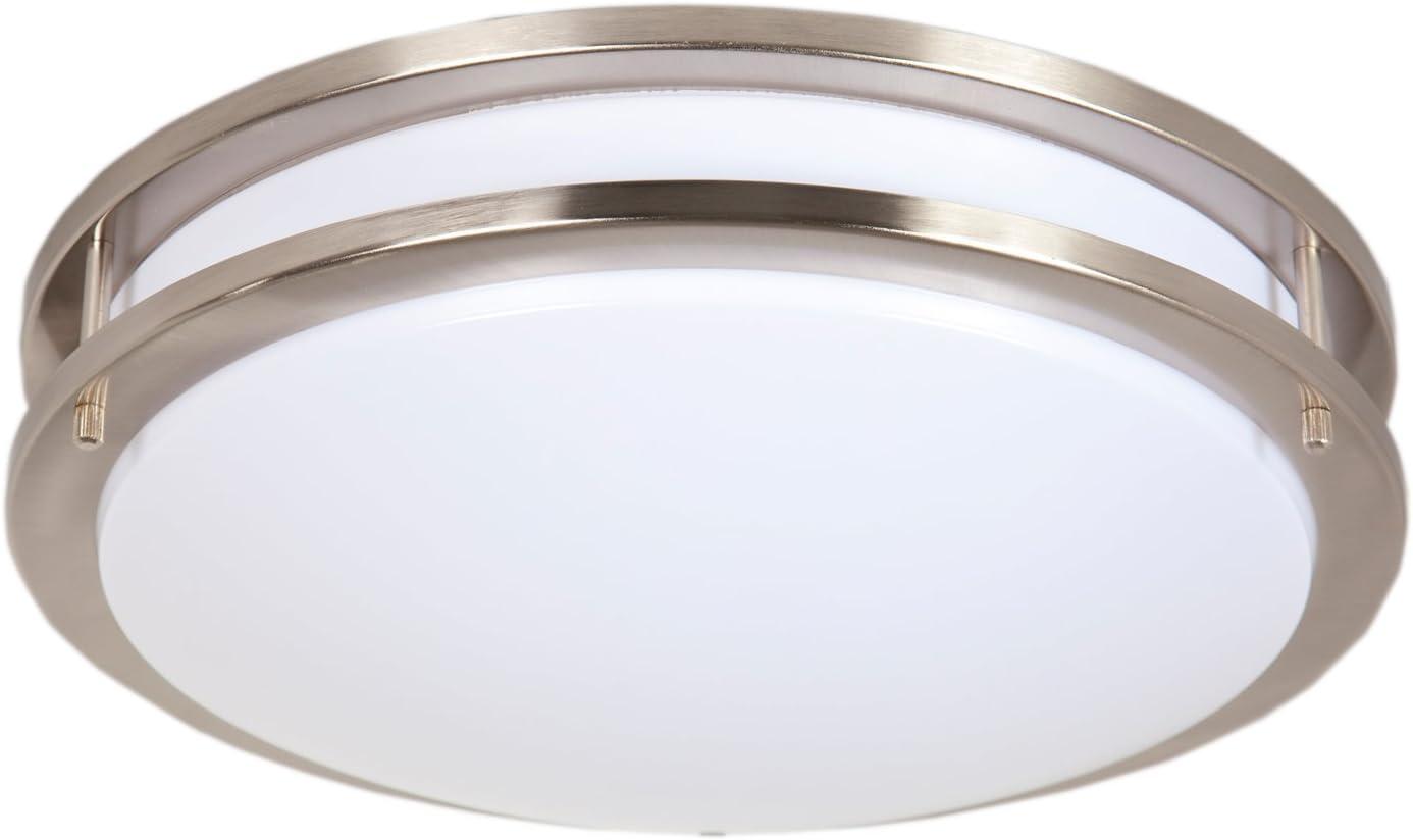 Maxxima 14 in. LED Flush Mount Ceiling Light Fixture, 2100 Lumens, 5 CCT 2700K/3000K/3500K/4000K/5000K, Dimmable