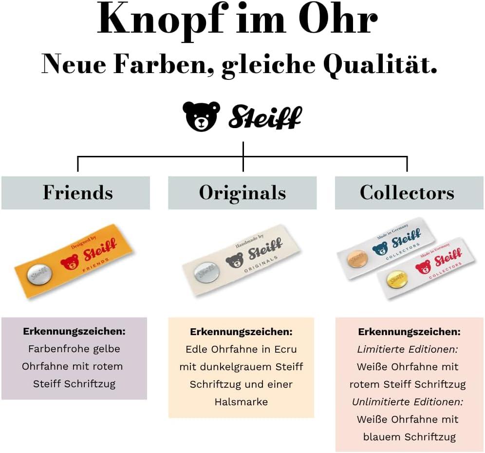 Steiff 064623 Kango Kangaroo Plush Animal Toy, Beige Tipped 16 inches