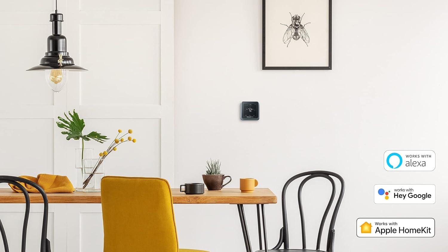 Honeywell Home T5 Smart Touchscreen Thermostat Black - Sleek Design and User-Friendly-