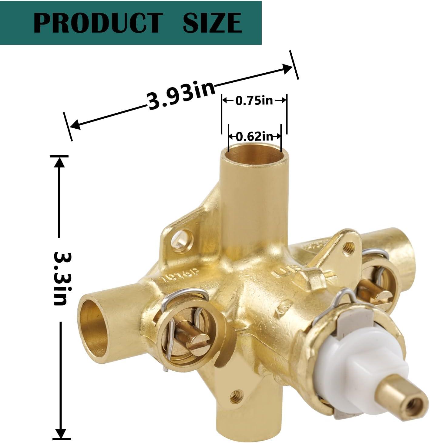 M-Pact Posi-Temp IPS Connection Pressure Balancing Valve