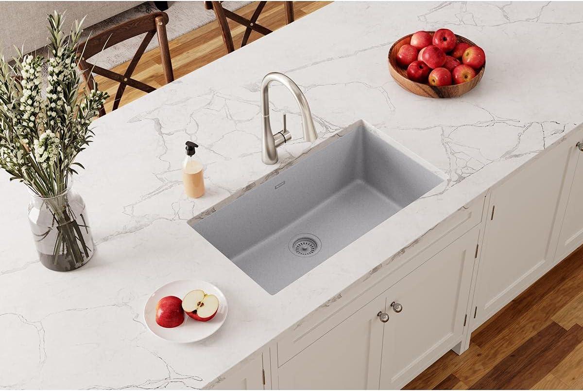 Quartz Classic 33" x 18-7/16" x 9-7/16" Undermount Kitchen Sink