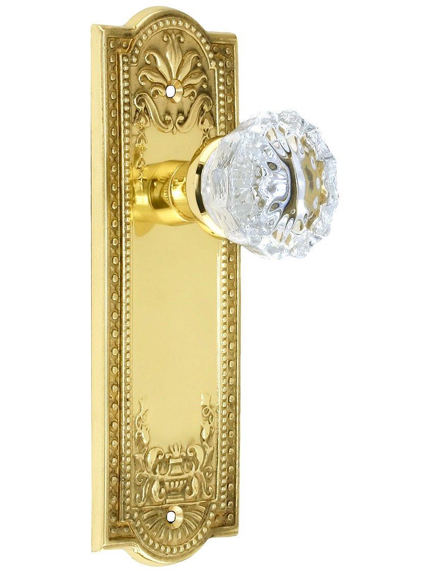 Meadows Plate with Crystal Door Knob