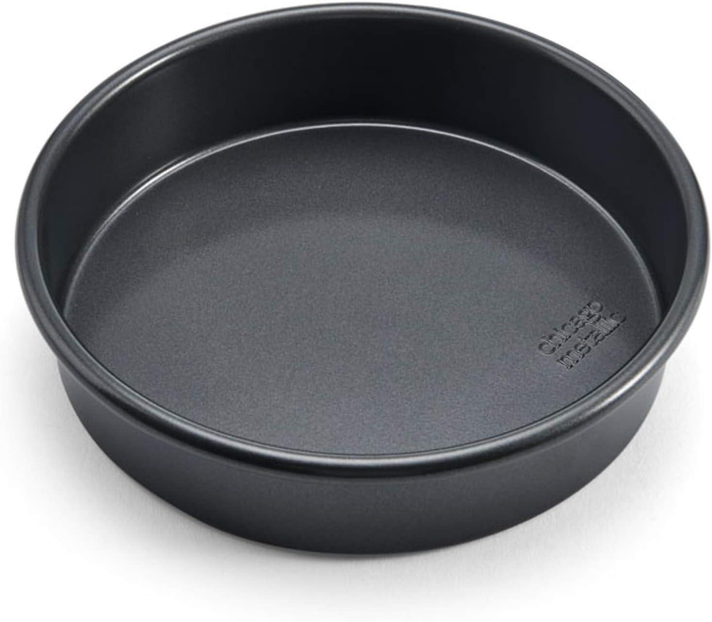 Gray 8-Inch Round Non-Stick Silicone Cake Pan