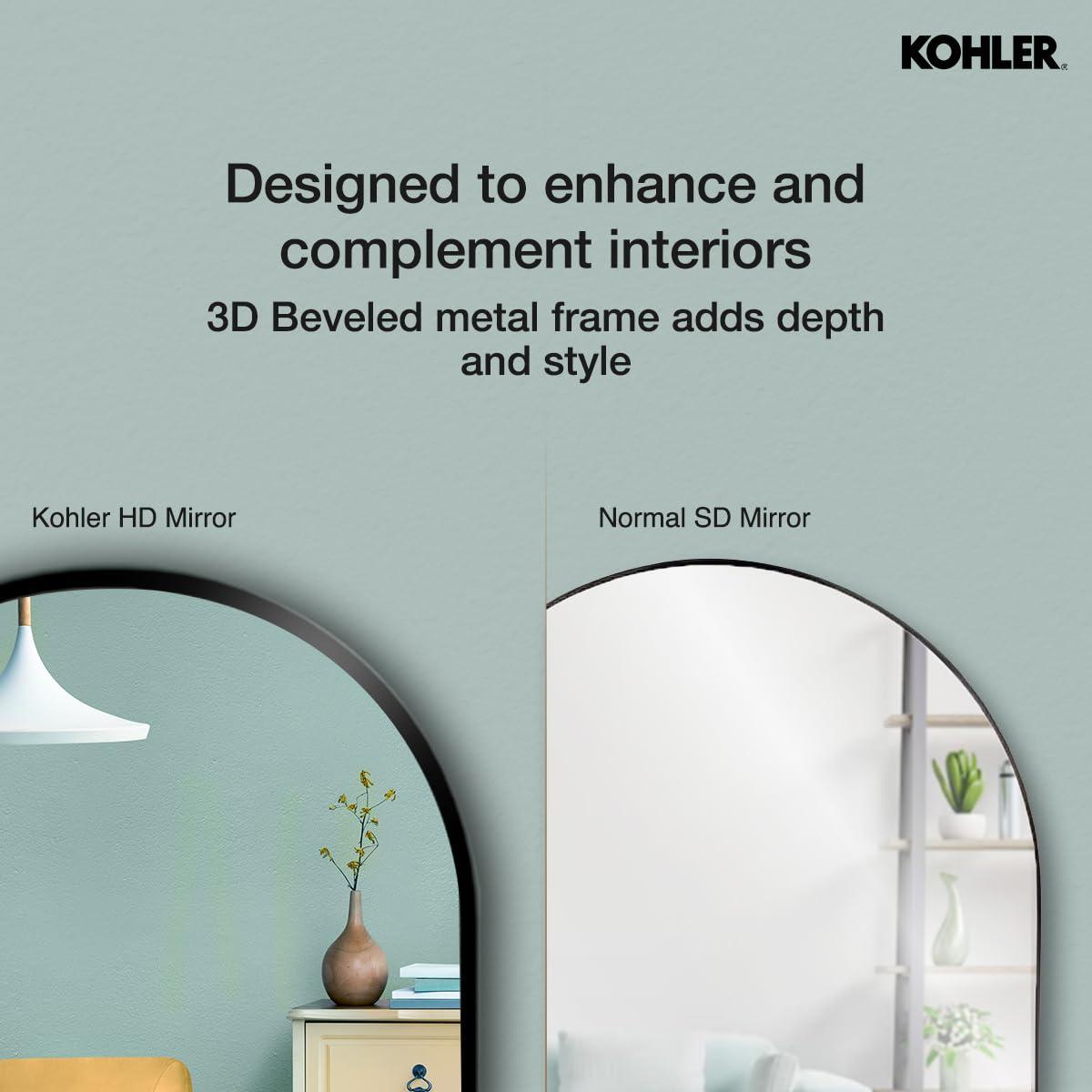 Essential Capsule Wall Mirror, Bathroom/Vanity Mirror with Frame