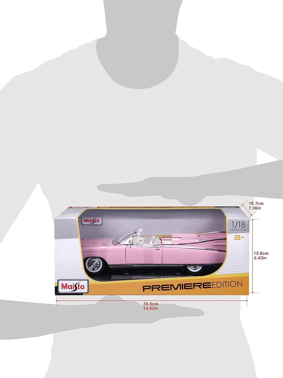 Maisto Cadillac Eldorado Biarritz Convertible Pink 1/18 Diecast (36813)