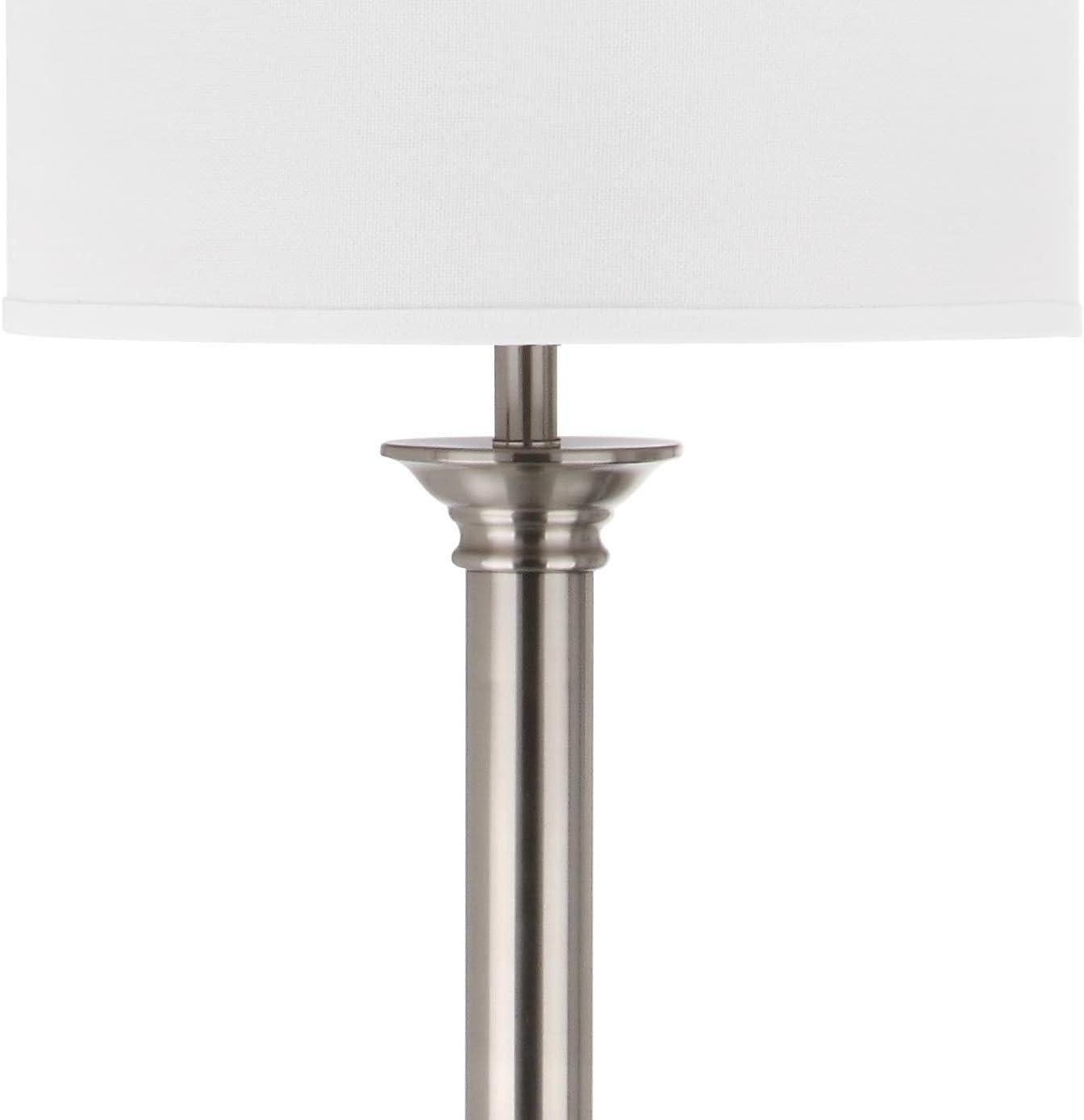 Livia 60 Inch H Floor Lamp - Nickel - Safavieh