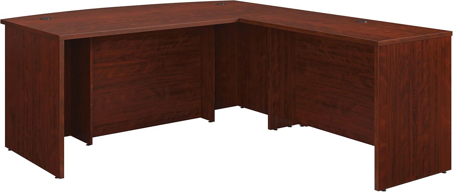 Classic Cherry 72" Bowfront Executive L-Desk with 42" Return