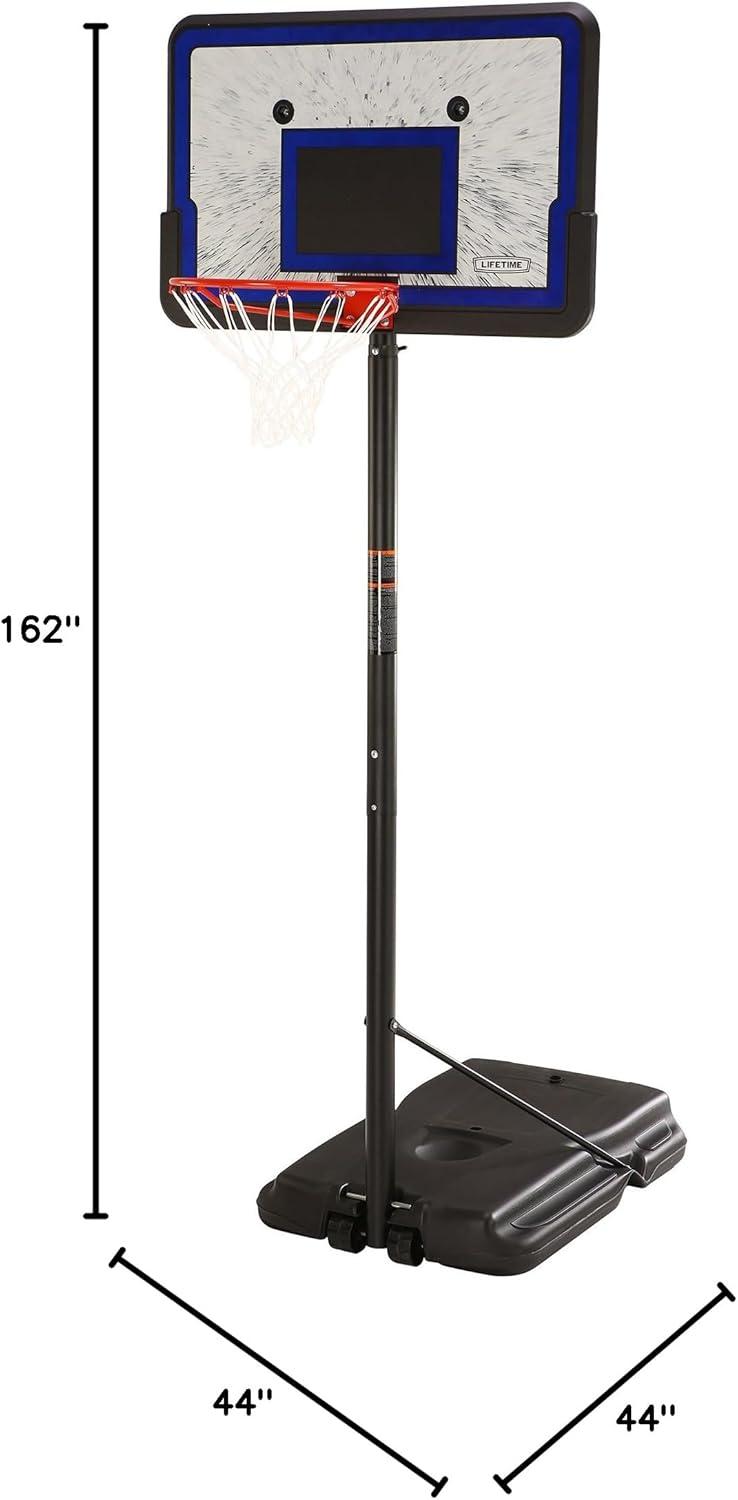 Adjustable Portable Basketball Hoop with 44" Impact Backboard