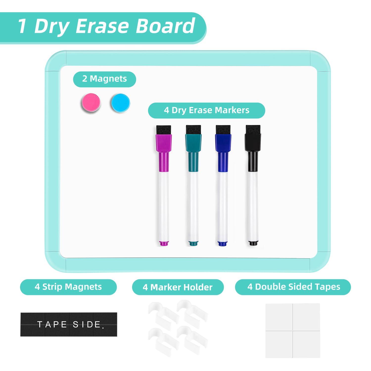 VUSIGN Small Dry Erase Whiteboard, 8.5 x 11 Inches White Board for Kids, Students, Fridge, Locker, Mini Dry Erase Board