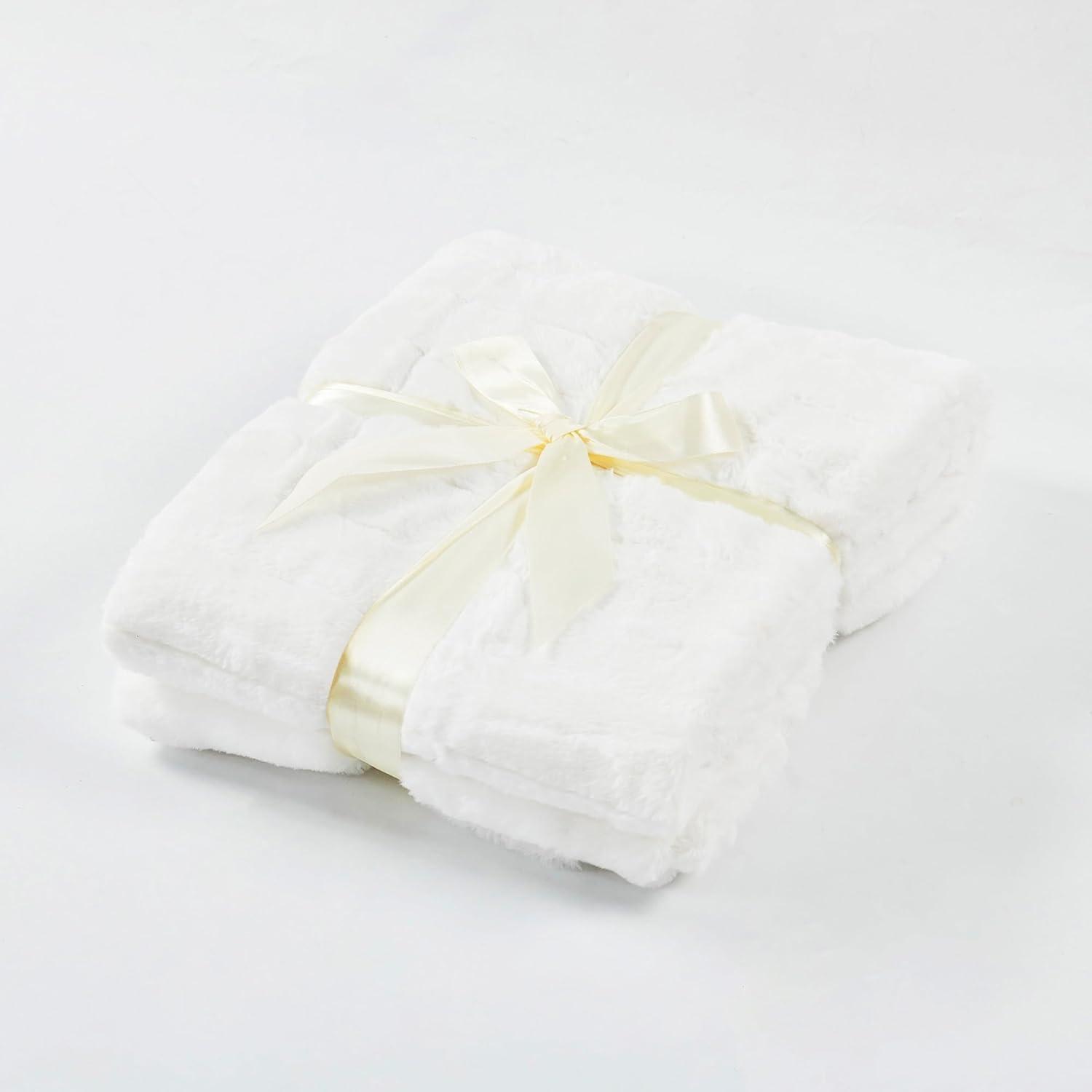 Home Soft Things Luxury Rabbit Faux Fur Throw Blanket