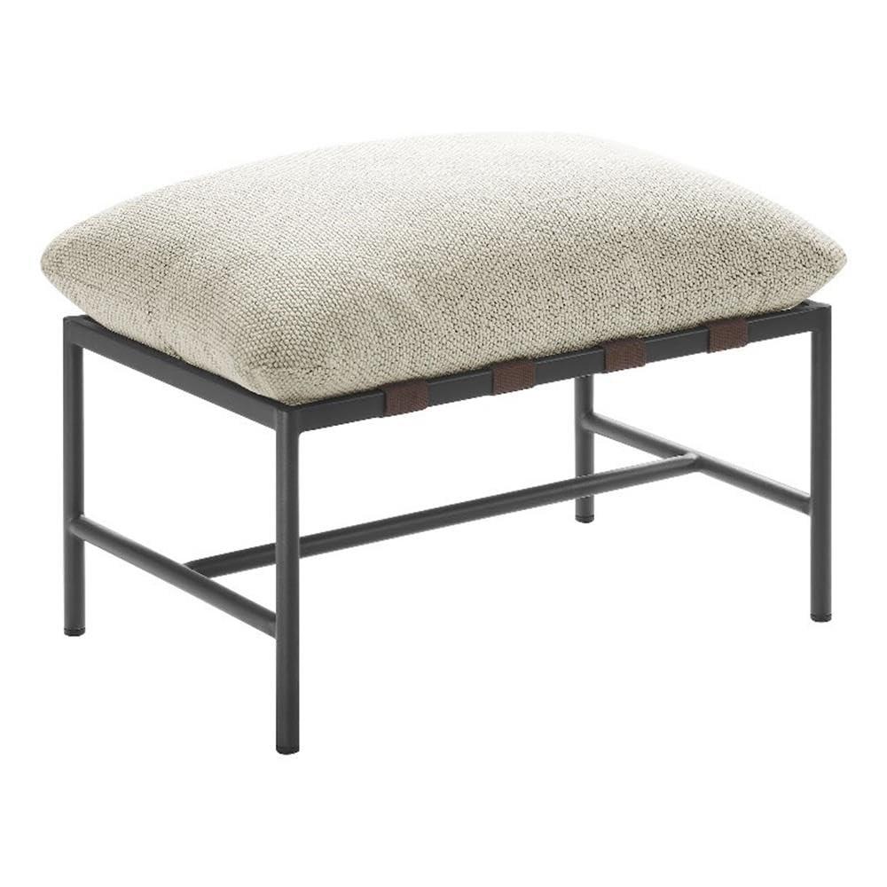 Modway Raya Outdoor Patio Boucle Ottoman in Ivory
