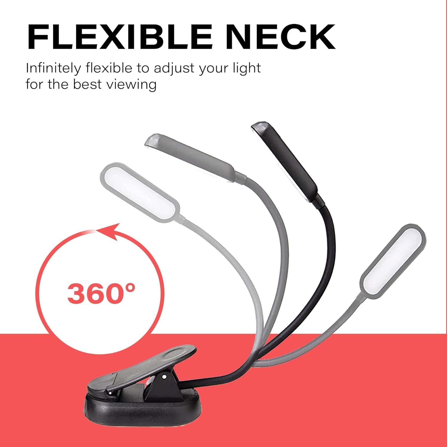 Book Light, Blue Light Blocking, Amber Clip-On Reading Light by Hooga. 1600K Warm LEDs for Reading in Bed. Sleep Aid Light. Rechargeable 1200mAh Battery. Adjustable Brightness. Works with Kindles