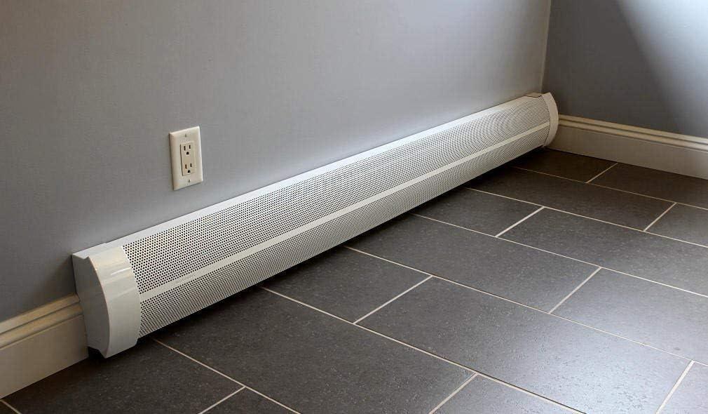 Elliptus 7-ft White Galvanized Steel Slip-On Baseboard Heater Cover