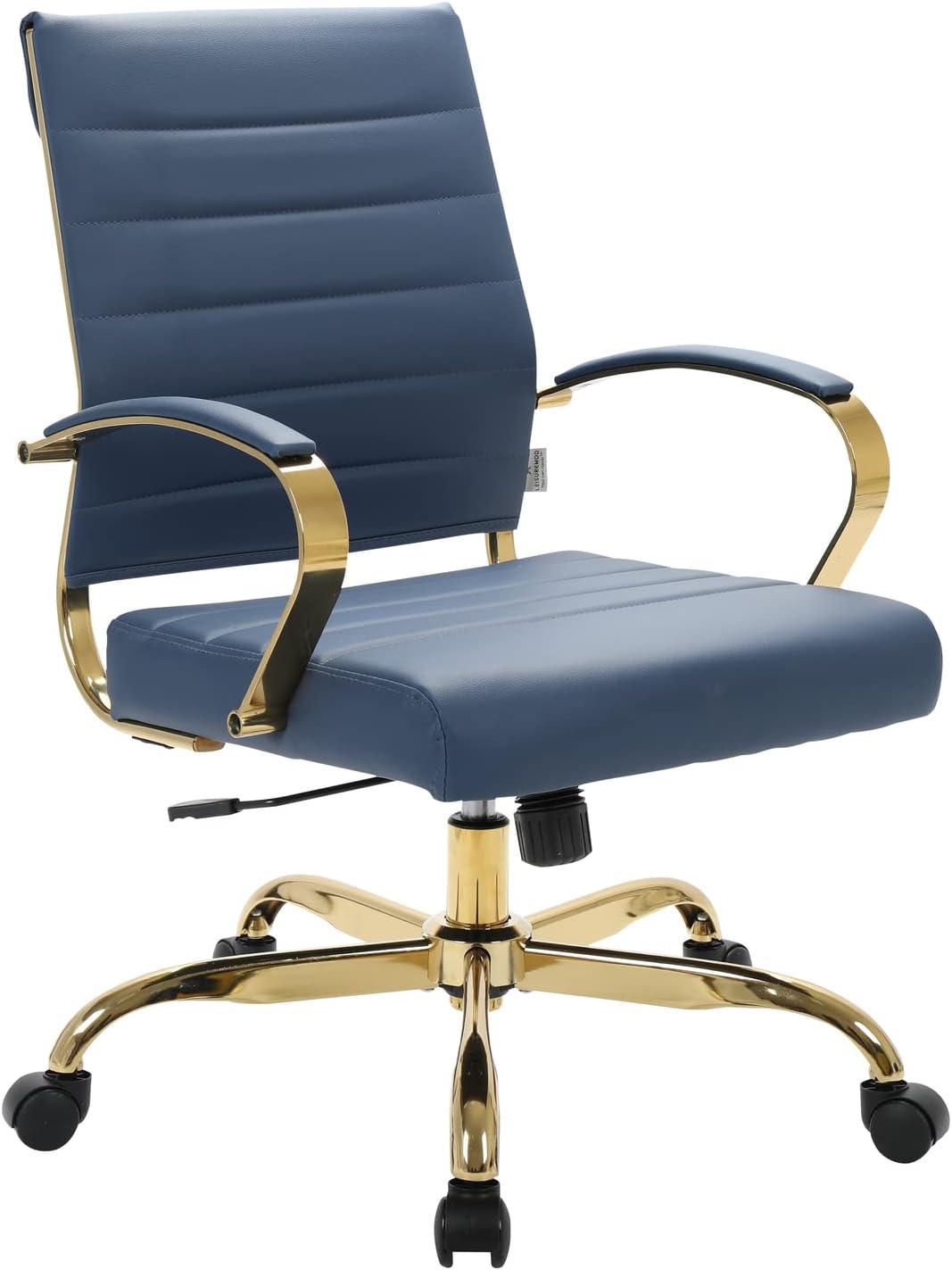Everly Quinn Naudain Leather Office Conference Chair Modern Executive Meeting Room Chairs