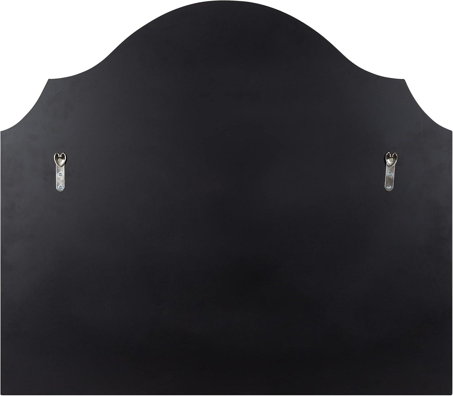 Kate and Laurel Leanna Framed Arch Wall Mirror, 32x28, Black